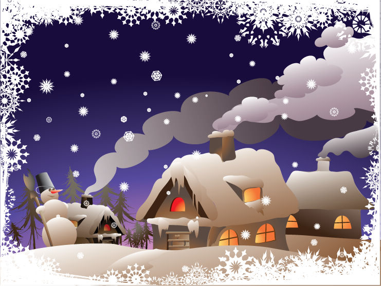 free vector Winter Christmas Vector Illustration